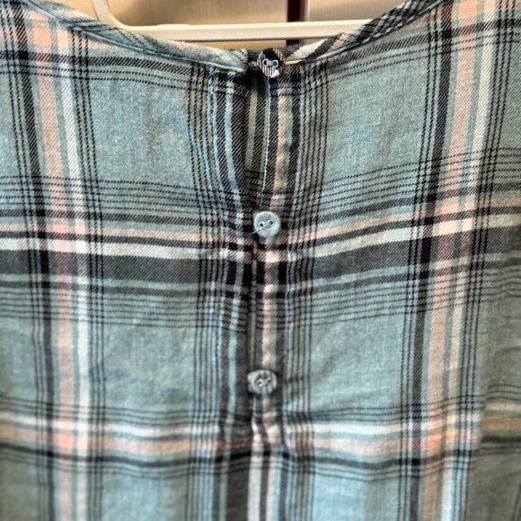 J. Jill Tartan Plaid Short Sleeve Top - Picture 5 of 5